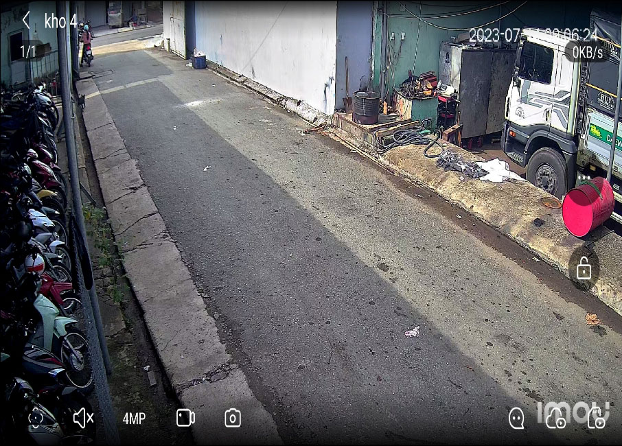 Hình  Camera Giám Sát  thực tế  màu sắc sáng đẹp 2.0 MP của bộ Lắp Bộ Camera IP Cho Nhà Trọ sử dụng mã KX-AF2111N3